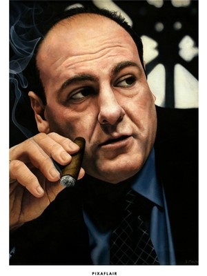 Pixaflair - The Sopranos - Tony - Tablo - Çerçevesiz Film Poster