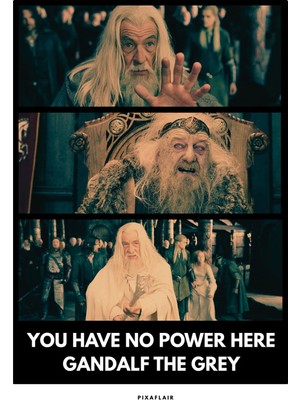 Pixaflair - The Lord Of The Rings The Two Towers - Theoden - Tablo - Çerçevesiz Film Poster