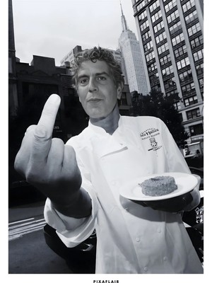 Pixaflair - Legends - Anthony Bourdain - Tablo - Çerçevesiz Poster