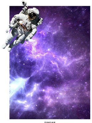Pixaflair - Space - Tablo - Çerçevesiz Dekor Poster