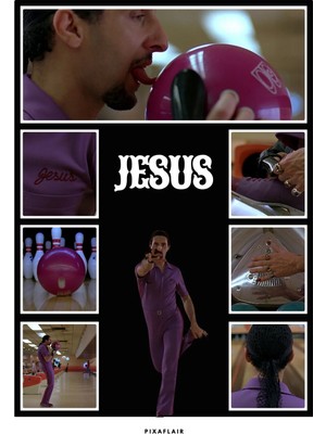 Pixaflair - The Big Lebowski - Jesus - Çerçevesiz Poster