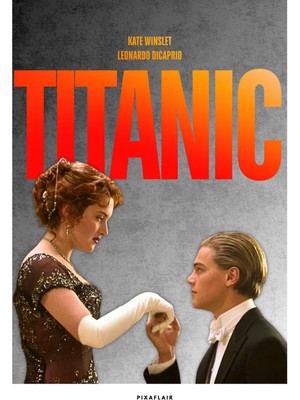 Pixaflair - Titanic - Rose And Jack - Çerçevesiz Poster