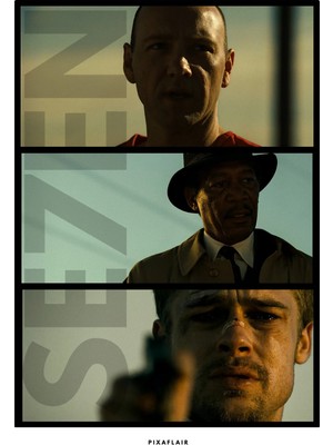 Pixaflair - SE7EN - Anger - Tablo - Çerçevesiz Film Poster