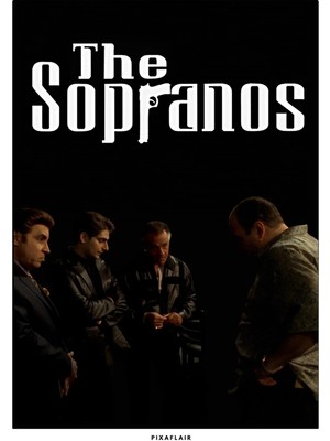 Pixaflair - The Sopranos - Bada Bing - Çerçevesiz Poster