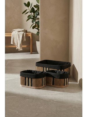 Acar Nordic 3 Lü Bambu Sepet Seti