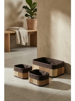 Acar Nordic 3 Lü Bambu Sepet Seti