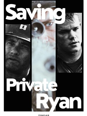 Pixaflair - Saving Private Ryan - Çerçevesiz Poster