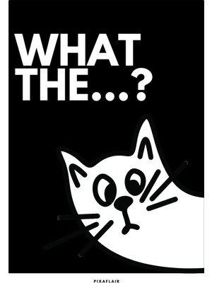 Pixaflair - What The... - Çerçevesiz Poster