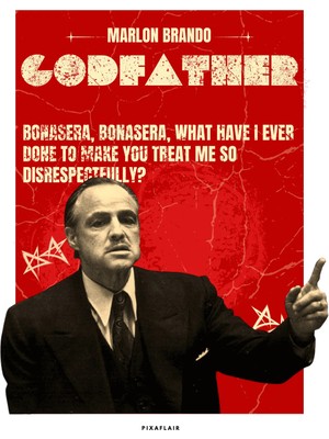 Pixaflair - Godfather - Bonesera - Çerçevesiz Poster