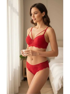 Elbiyou Dantelli Sütyen Takımı