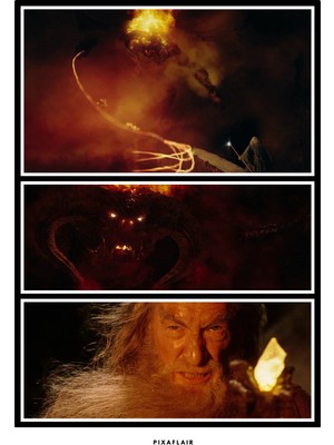 Pixaflair - The Lord Of The Rings The Two Towers - Balrog - Tablo - Çerçevesiz Film Poster