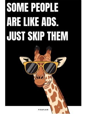 Pixaflair - Just Skip Them - Çerçevesiz Poster