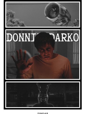 Pixaflair - Donnie Darko - Donnie - Tablo - Çerçevesiz Film Poster