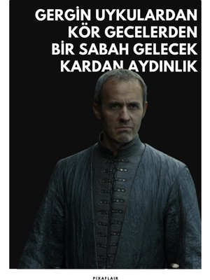 Pixaflair - Game Of Thrones - Stannis Baratheon'a Ağıt - Çerçevesiz Film Poster
