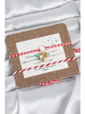 Calperia Marteniçka Bileklik 2'li Kalp ve Nazalı Model