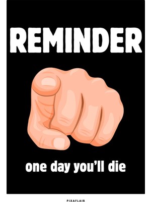 Pixaflair - Reminder - Çerçevesiz Poster