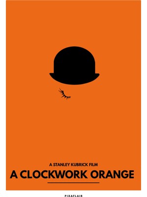 Pixaflair - A Clockwork Orange - Eye - Çerçevesiz Poster