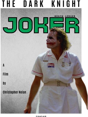 Pixaflair - The Dark Knight - Joker - Çerçevesiz Poster