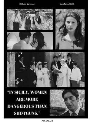 Pixaflair - The Godfather - Micheal Corleone - Çerçevesiz Poster