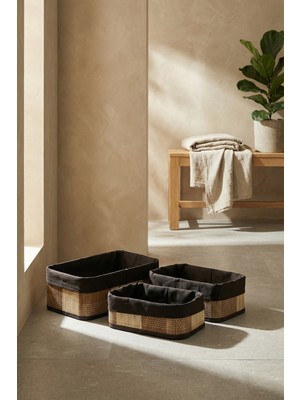 Acar Nordic 3 Lü Bambu Sepet Seti