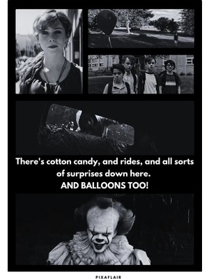 Pixaflair - It - Pennywise - Çerçevesiz Poster