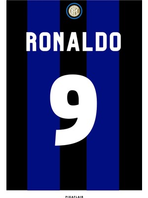 Pixaflair - Ronaldo Nazario - Çerçevesiz Poster