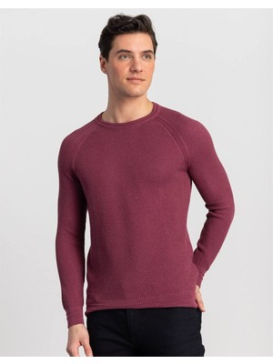 Tudors Tudors Bisiklet Yaka Desenli Erkek Kazak