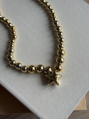 İrem Yıldız Gold  Yıldız Figürlü Çelik Kolye