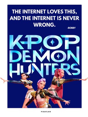 Pixaflair - Kpop Demon Hunters - The Internet - Tablo - Çerçevesiz Film Poster