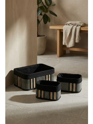 Acar Nordic 3 Lü Bambu Sepet Seti