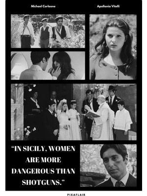 Pixaflair - The Godfather - Micheal Corleone - Çerçevesiz Poster