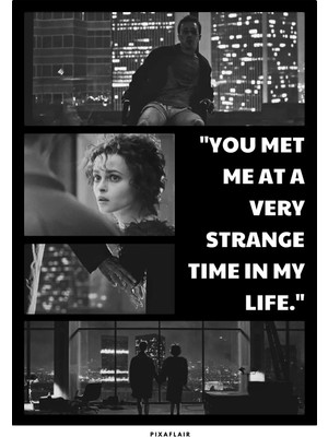 Pixaflair - Fight Club - Met Me At Very Strange Time - Çerçevesiz Poster