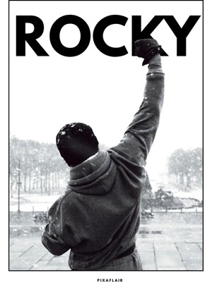 Pixaflair - Rocky Balboa - Winter - Tablo - Çerçevesiz Film Poster