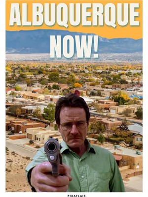 Pixaflair - Breaking Bad - White - Çerçevesiz Poster