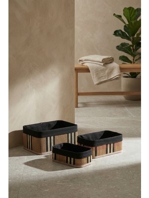 Acar Nordic 3 Lü Bambu Sepet Seti