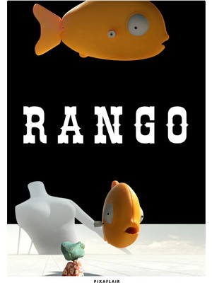 Pixaflair - Rango - Fish - Çerçevesiz Poster