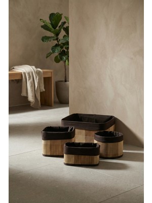 Acar Nordic 4 Lü Bambu Sepet Seti