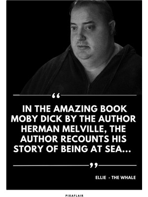 Pixaflair - The Whale - Moby Dick - Tablo - Çerçevesiz Film Poster