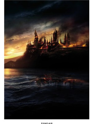 Pixaflair - Harry Potter - Hogwarts - Çerçevesiz Poster