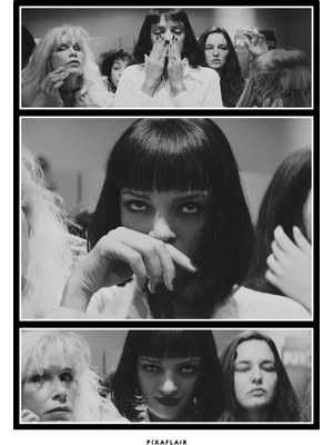 Pixaflair - Pulp Fiction - Mia - Tablo - Çerçevesiz Film Poster