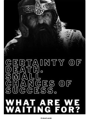 Pixaflair - The Lord Of The Rings The Two Towers - Gimli- Tablo - Çerçevesiz Film Poster