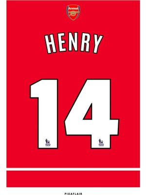 Pixaflair - Thierry Henry - Çerçevesiz Poster