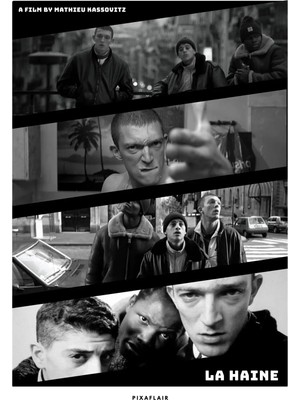 Pixaflair - La Haine - Getto - Çerçevesiz Poster