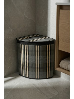 Acar Nordic Köşeli Bambu Sepet - 50 cm