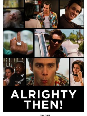 Pixaflair - Ace Ventura - Crisis - Tablo - Çerçevesiz Film Poster