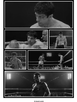 Pixaflair - Raging Bull - Stars - Tablo - Çerçevesiz Film Poster