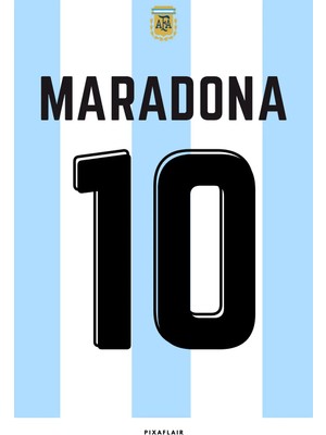 Pixaflair - Armando Maradona - Çerçevesiz Poster