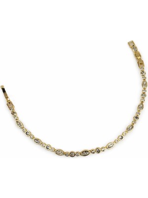 Sacha Oval ve Daire Taş Sıralı Bileklik