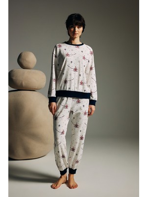 Hays Kadın Pamuklu Uzun Kollu Pijama Takımı