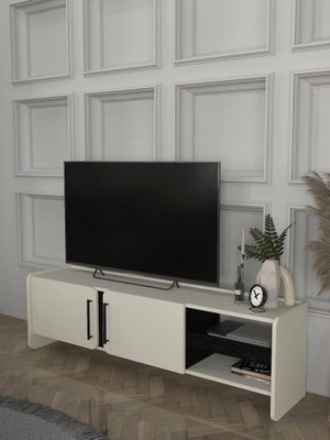 Dekorister Venera Tv Sehpası Kumtaşı - Senkronsiyah 150 cm